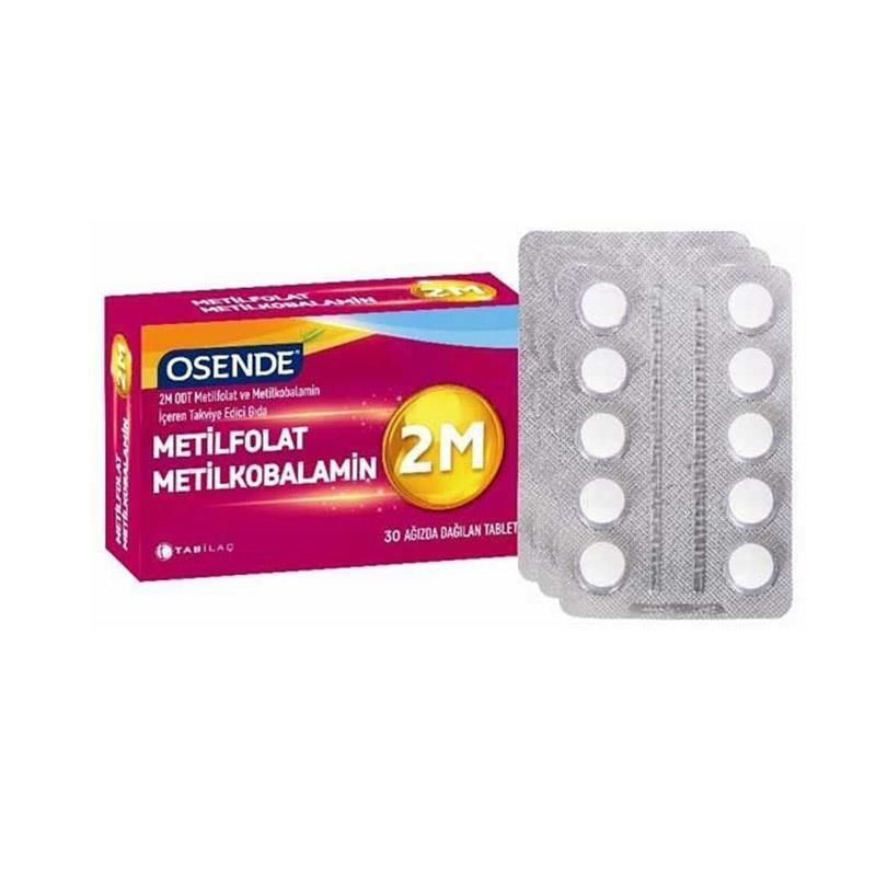 Osende 2m Metilfolat Metilkobalamin 30 Tablet