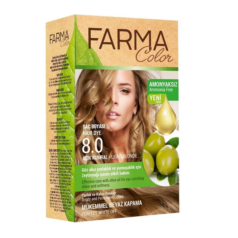 Farmasi Farmacolor Saç Boyası 8.0 Açık Kumral