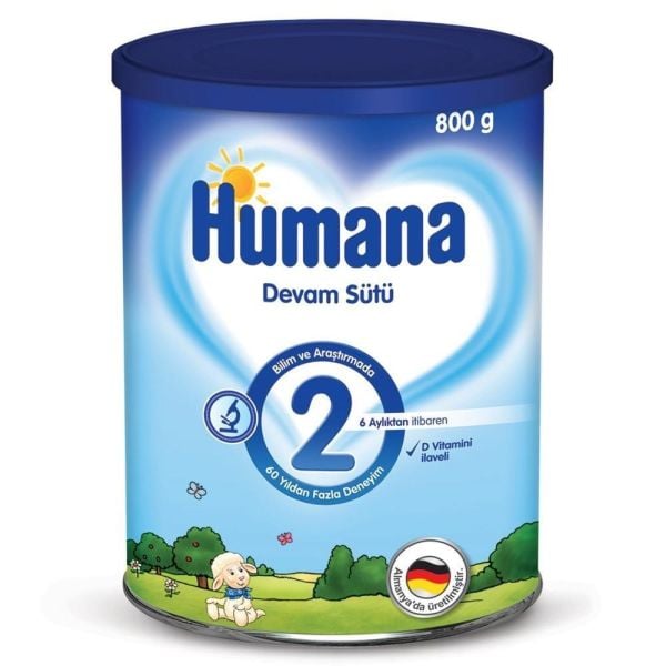 Humana 2 Bebek Sütü 800 gr. Metal Kutu
