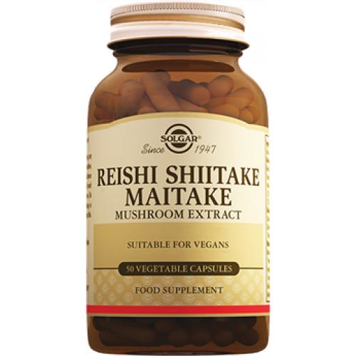 Solgar Reishi Shiitake Maitake Mushroom Extract 50 Kapsül