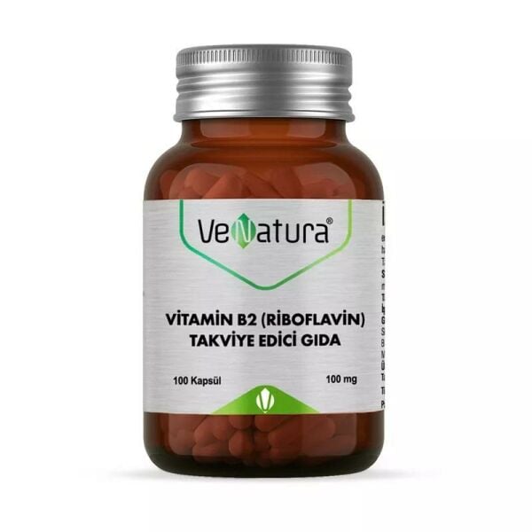 VeNatura Vitamin B2 (Riboflavin) Takviye Edici Gıda 100 kapsül