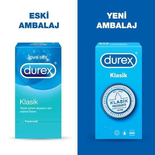 Durex Klasik 3 Adet Prezervatif