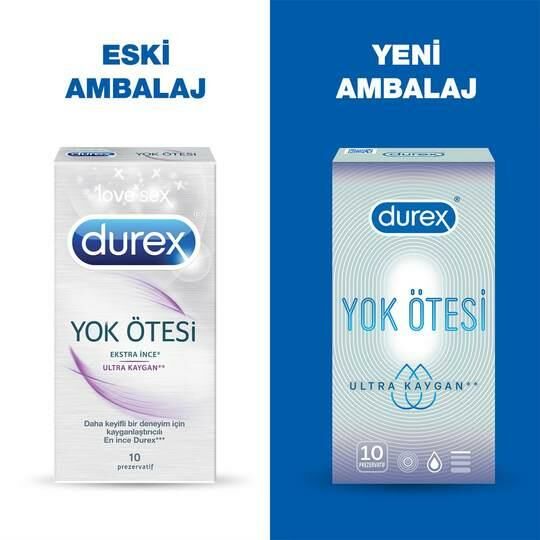 Durex Yok Ötesi Ekstra İnce Ultra Kaygan 10 Prezervatif