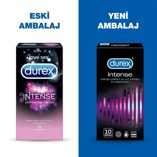 Durex İntense Pezervatif 10 Adet Prezervatif