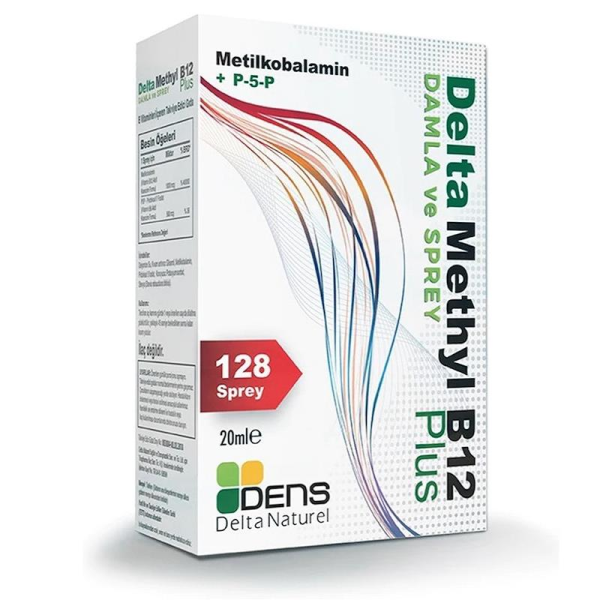 Delta Methyl B12 Plus Spray/Damla Metilkobalamin 20ml