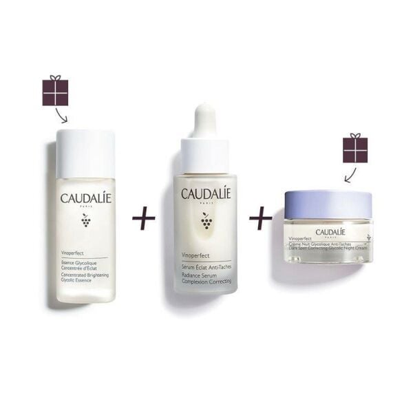 Caudalie Vinoperfect Leke Karşıtı Bakım Seti Serum 30 ml & Tonik 50 ml & Gece Kremi 15 ml