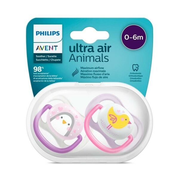 Philips Avent SCF080-06 Ultra Air Emzik 2'li 0-6 Ay