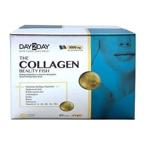 Day2Day The Collagen Beauty Fish Kollajen 30 Saşe x 7 gr Beauty Elastin 60 Tablet