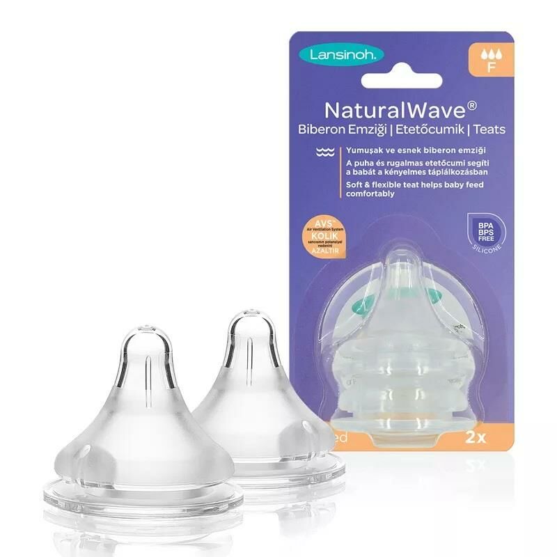 Lansinoh Natural Wave Biberon Emziği - Hızlı Akış