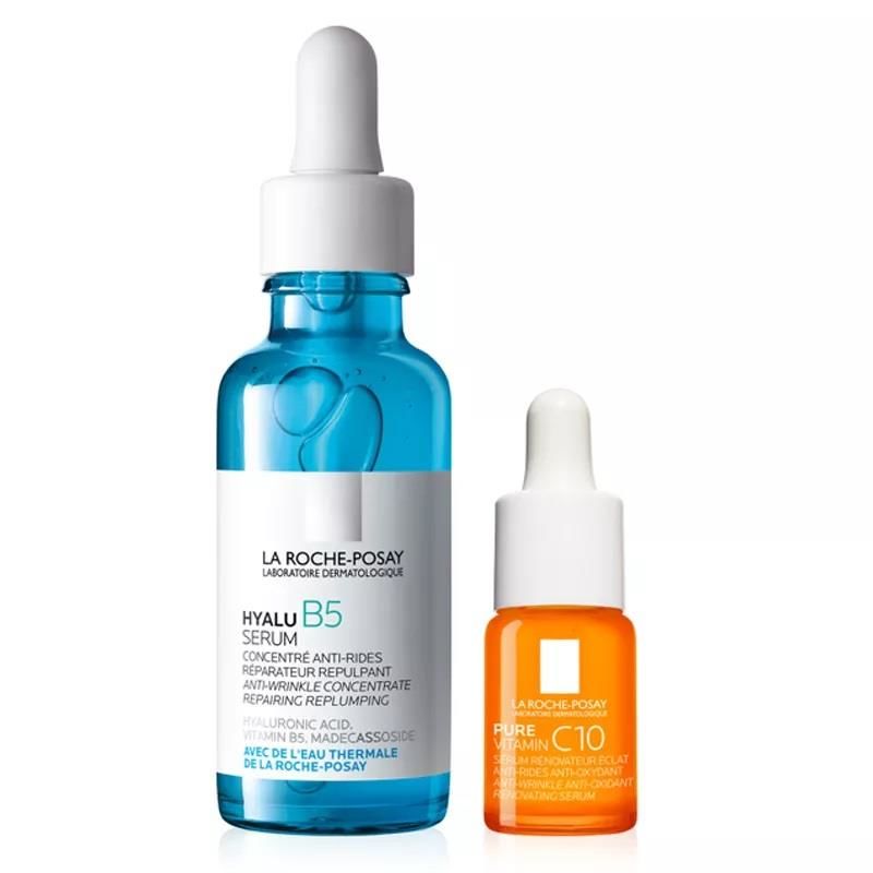 La Roche Posay Hyalu B5 Dolgunlaştırıcı Serum 30 ml & Vitamin C10 Işıltı Veren Serum 10 ml