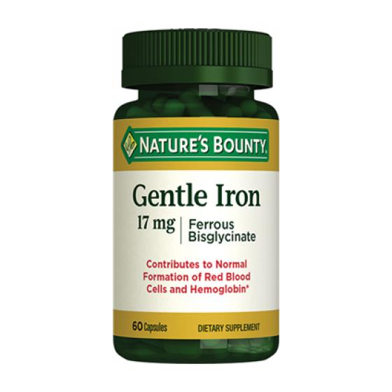 Nature's Bounty Gentle Iron 17 mg 60 Kapsul