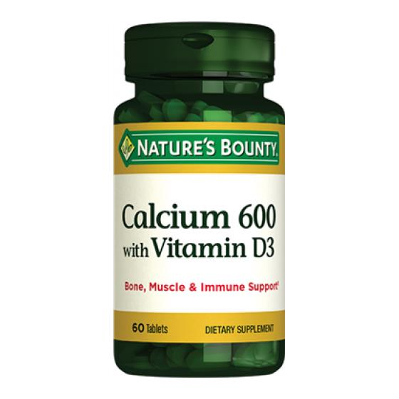Nature's Bounty Calcium 600 With D3 60 Tablet