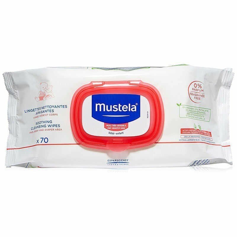 Mustela Soothing Cleansing Wipes 70 Adet - Islak Mendil