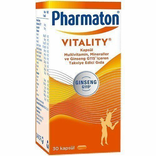 Pharmaton Vitality Multivitamin 30 Kapsül