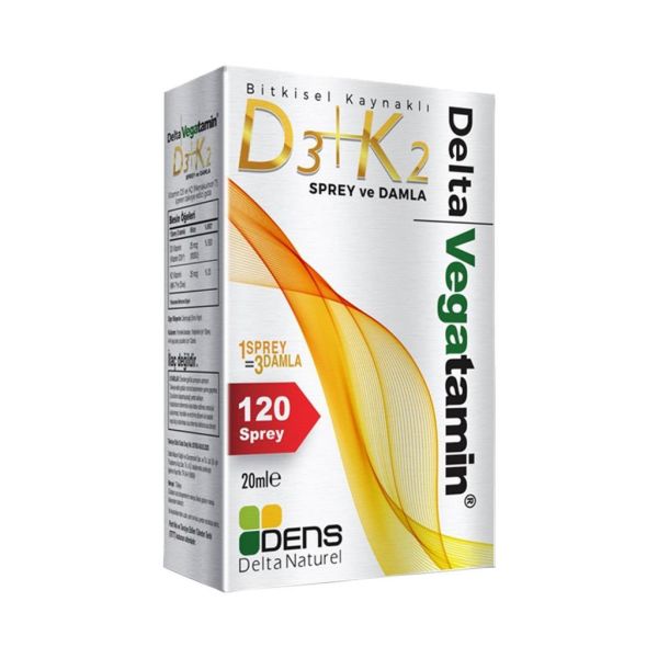 Delta Vegatamin D3 + K2 Sprey Damla 20 ml