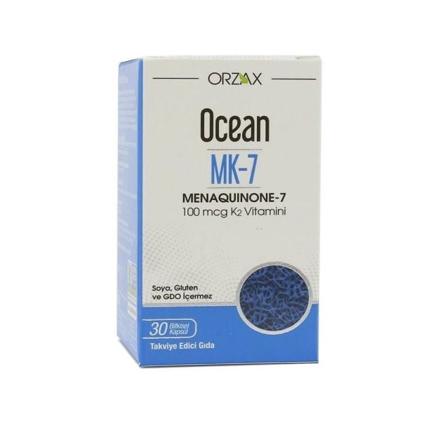 Ocean Menaquinone-7 Vitamin K2 100 mcg 30 Kapsül