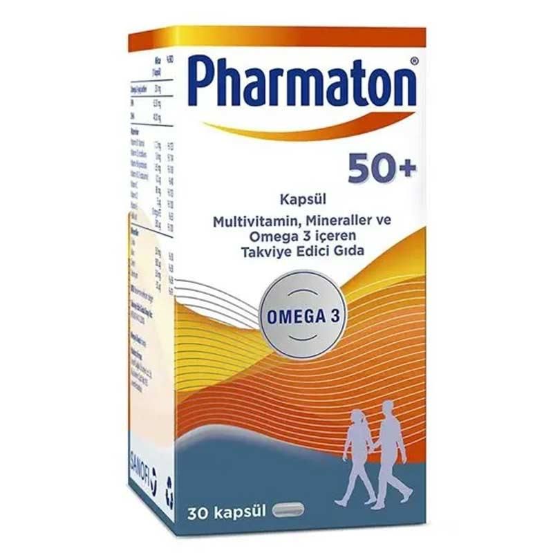 Pharmaton 50 Plus Omega 3 30 Kapsül
