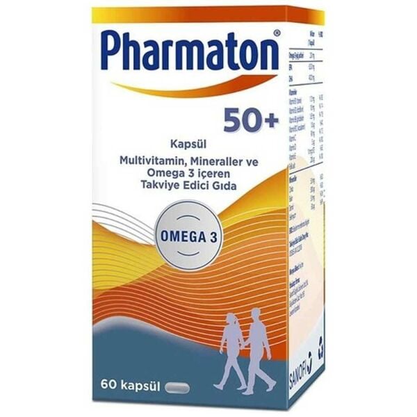 Pharmaton 50 Plus Omega 3 60 Kapsül