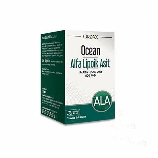 Orzax Ocean Alfa Lipotik Asit 600 mg 30 Tablet