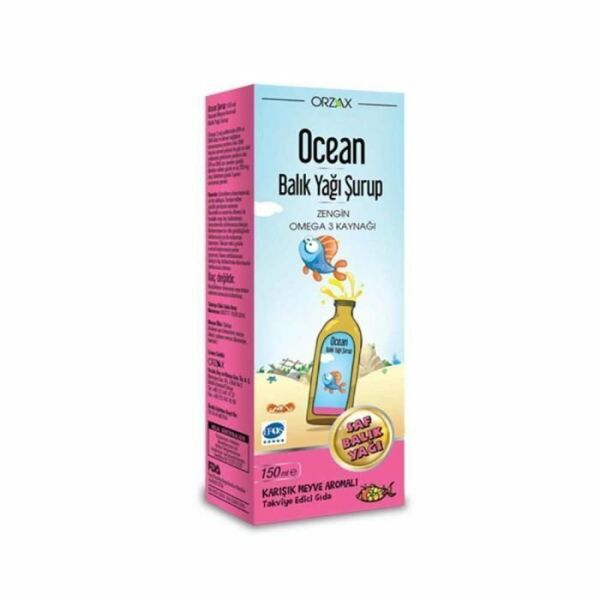 Orzax Ocean Balık Yağı Şurup 150 ml Karışık Meyve