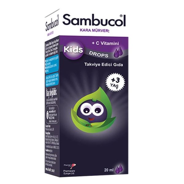 Sambucol Kids Kara Mürver İçeren Takviye Edici Gıda 3 Yaş 20 ml