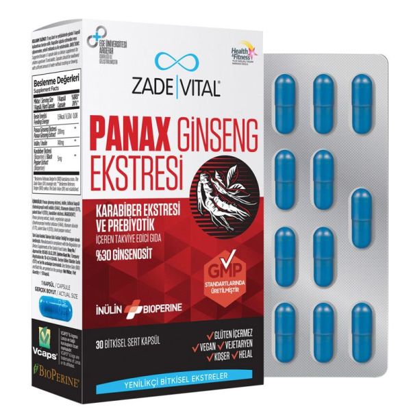 Zade Vital Panax Ginseng Ekstresi 30 Adet