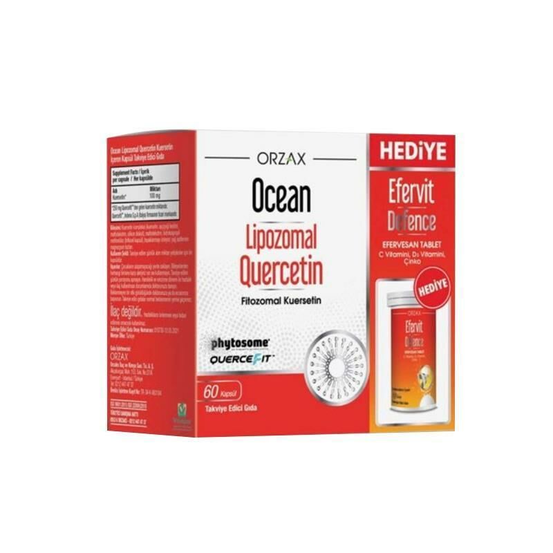 Ocean Lipozomal Quercetin 60 Kapsül & Ocean Efervit Defence 10 Tablet