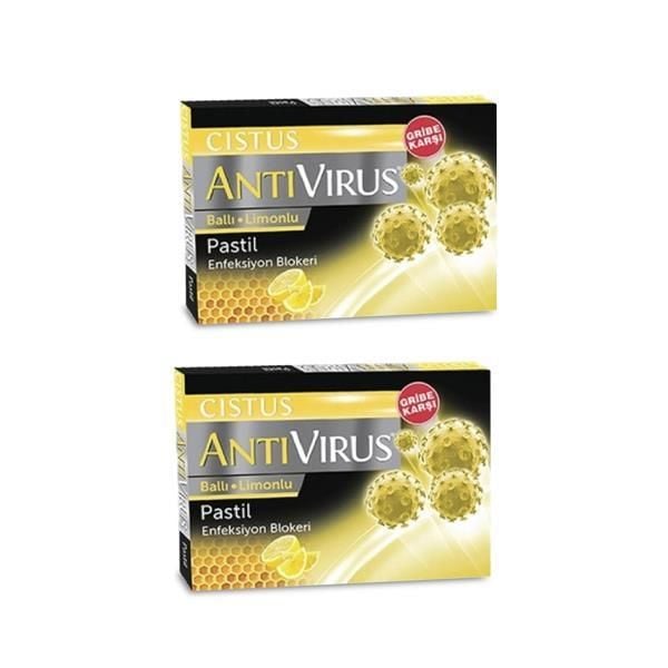 Cistus Antivirus Ballı Limonlu Pastil 10 Adet 2'li Set
