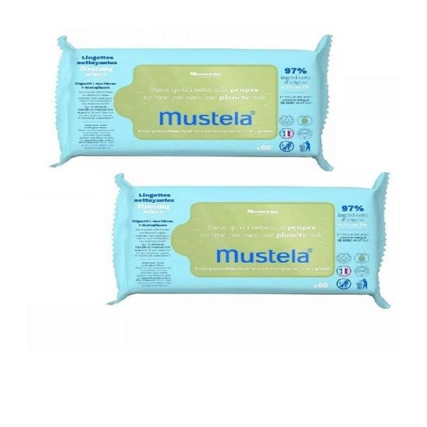 Mustela Eco Cleansing Wipes Islak Mendil 60 Adet 2li