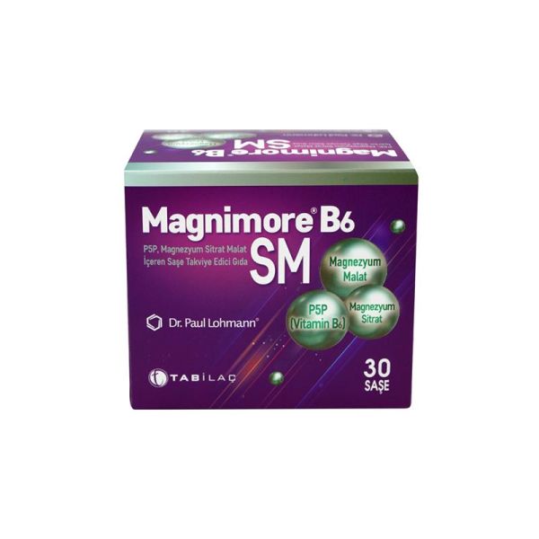 Magnimore B6 SM Takviye Edici Gıda 30 Şase