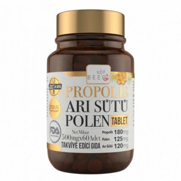 Bee'o Up Propolis Arı Sütü Polen Yetişkin 60 Tablet