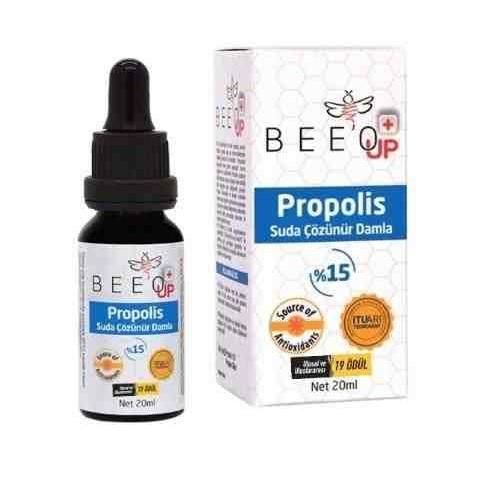 Bee'o Up Suda Çözünür Propolis Damla %15 20 ml