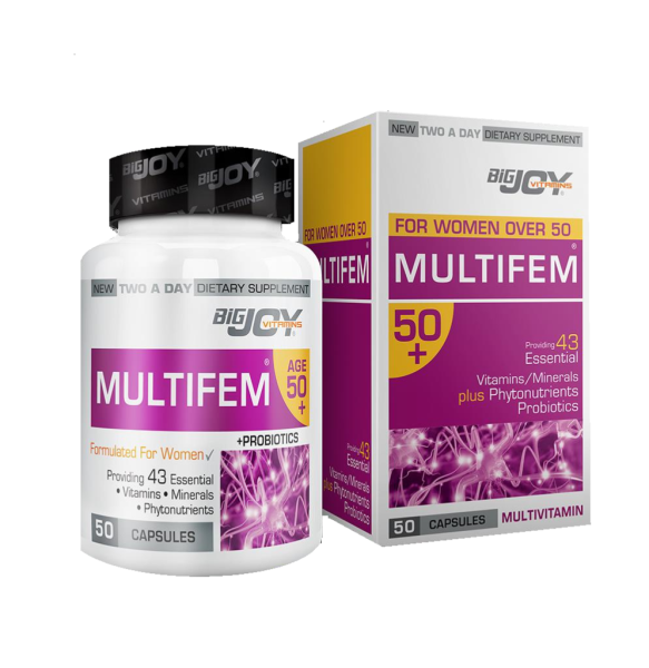 Bigjoy Vitamins MultiFem 50+ 50 Kapsül