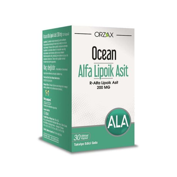 Orzax Ocean Alfa Lipoik Asit 200 mg 30 Kapsül