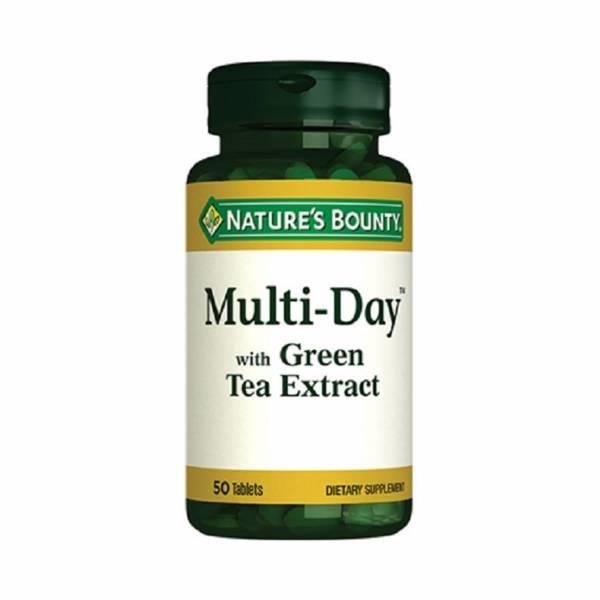 Nature's Bounty Multi Day with Green Tea 50 Tablet