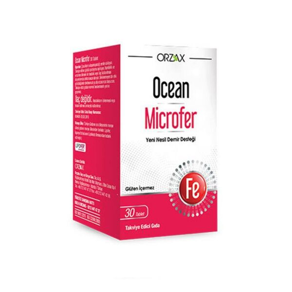 Orzax Ocean Microfer Takviye Edici Gıda 30 Tablet