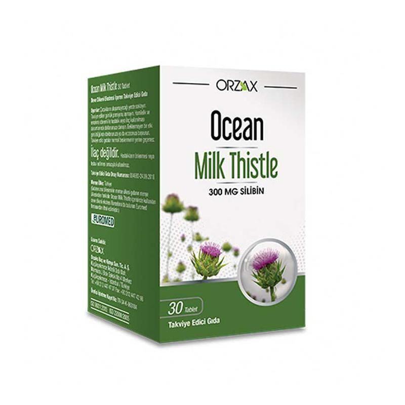 Orzax Ocean Milk Thistle Takviye Edici Gıda 30 Tablet