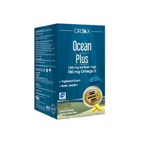 Orzax Ocean Plus 1200 mg Omega 3 30 Kapsül