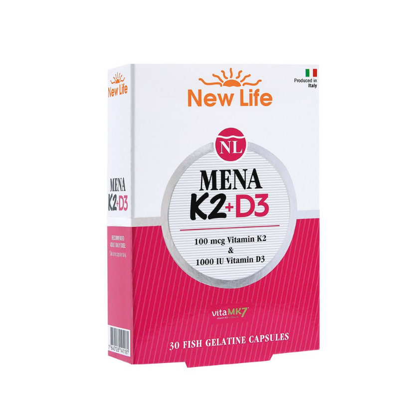 New Life Mena K2+D3 Takviye Edici Gıda 30 Kapsül