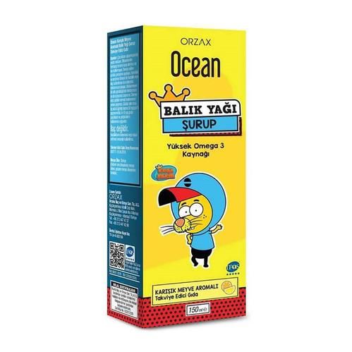 Orzax Ocean Omega 3 Şurup 150 ml - Karışık Meyve Aromalı