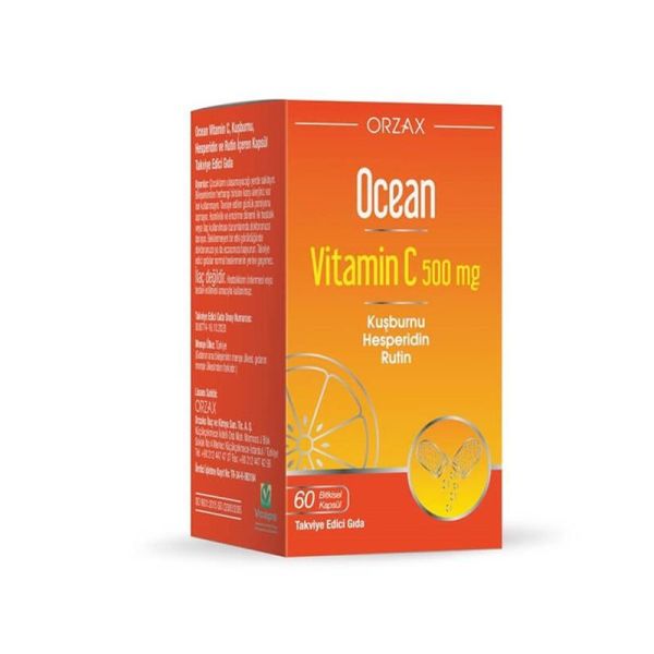 Orzax Ocean Vitamin C 500 mg 60 Kapsül