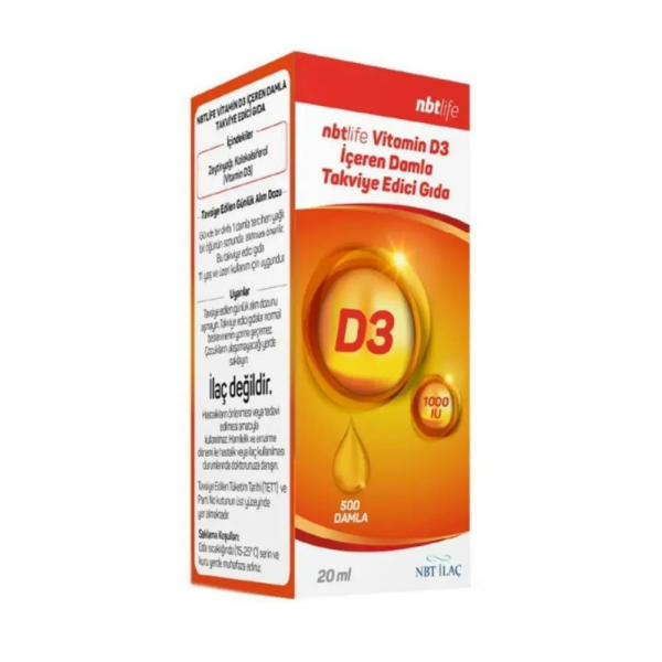 Nbt Life Vitamin D3 20 ml