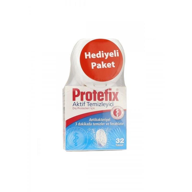 Protefix Diş Protezleri Temizleyici 32 Tablet Hediyeli Paket