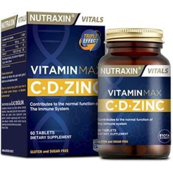 Nutraxin Vitamin Max C.D Çinko 60 Tablet