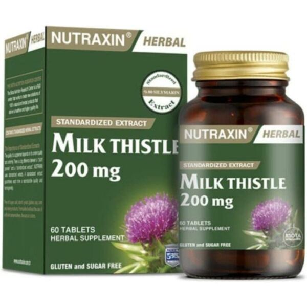 Nutraxin Herbal Milk Thistle 200mg 60 Kapsül