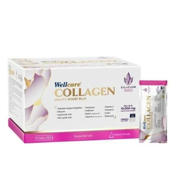Wellcare Collagen Beauty Boost Plus 10.000 Mg Karpuz Aromalı 30 Saşe