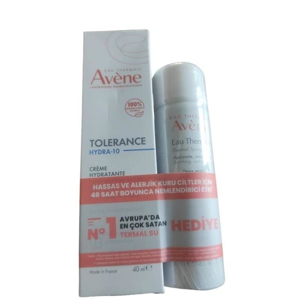 Avene Tolerance Hydra-10 Hydrating Cream 40 ml + Termal Su 50 ml