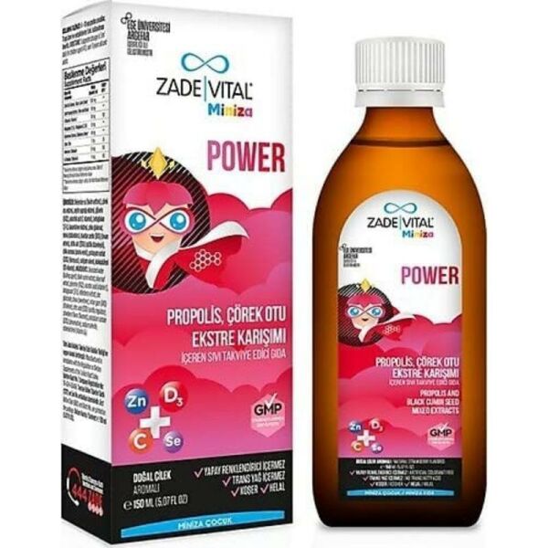 Zade Vital Miniza Power Sıvı Takviye Edici Gıda 150 ml