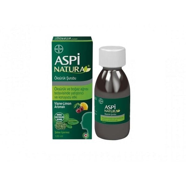 Aspi Natura Öksürük Şurubu (Vişne Limon Aromalı) 120 ml