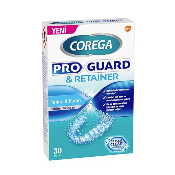 Corega Proguard&Retainer Temizleyici 30 Tablet